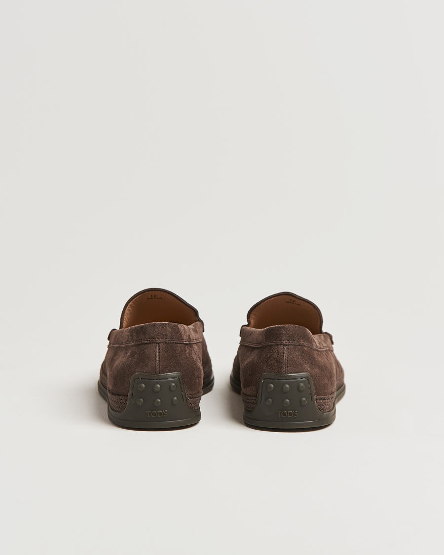 Herr | Tod's Raffia Loafer Dark Brown Suede | Tod's | Raffia Loafer Dark Brown Suede