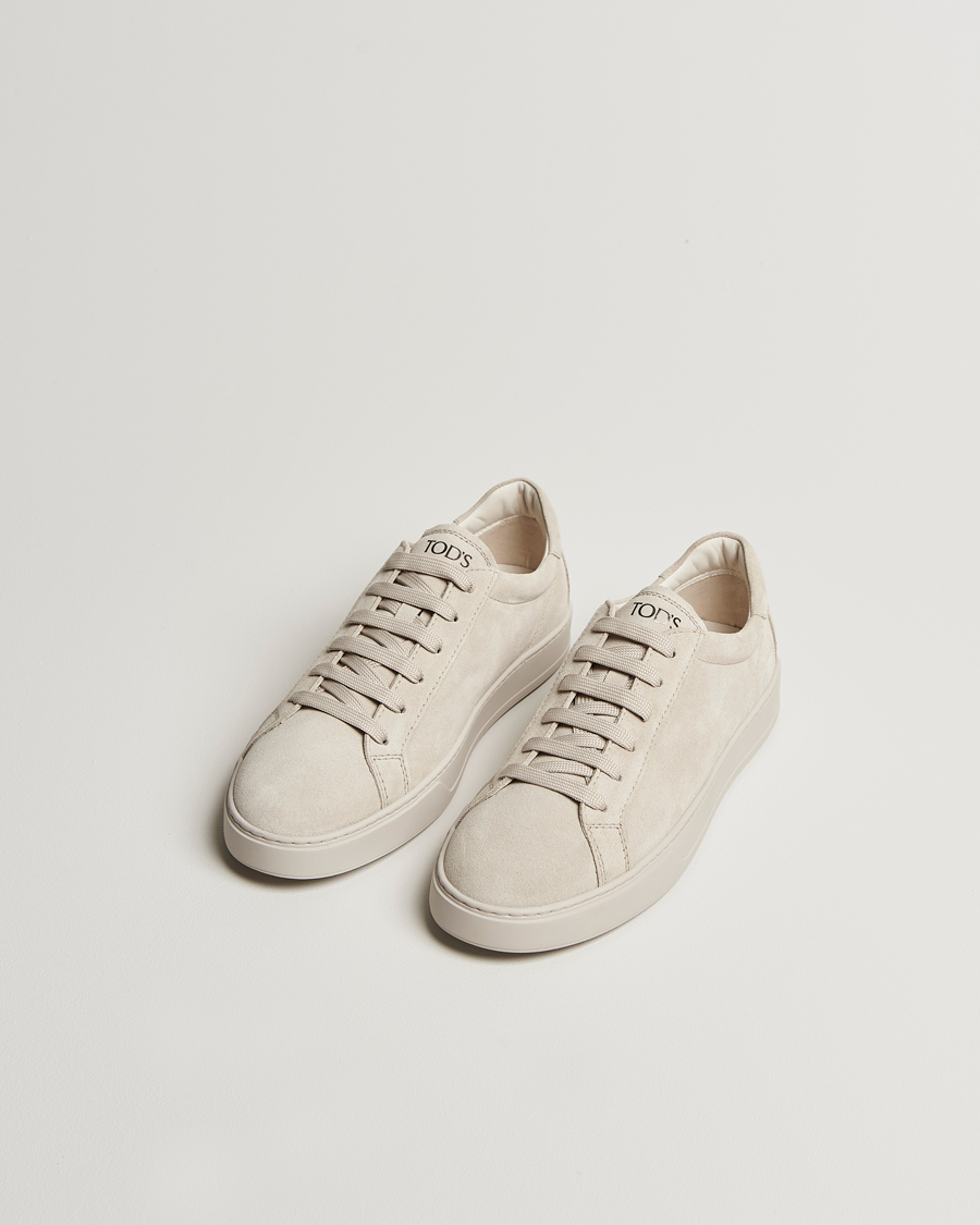 Herr | Sneakers | Tod's | Cassetta Lacciata Sneaker Light Grey Suede
