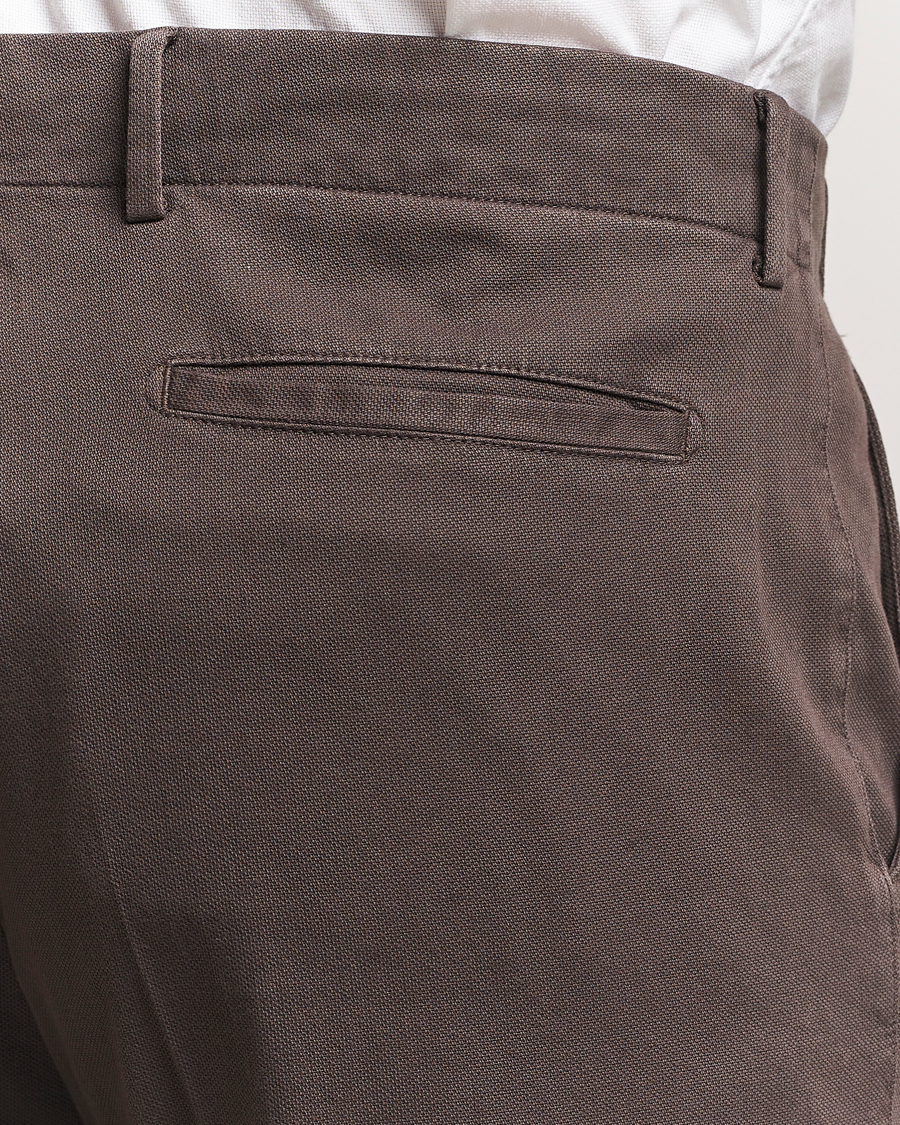 Herr | Byxor | Boglioli | Regular Fit Cotton Chinos Brown