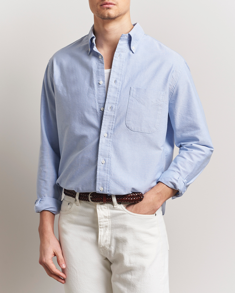 Herr | Skjortor | Gitman Vintage | Button Down Oxford Shirt Light Blue