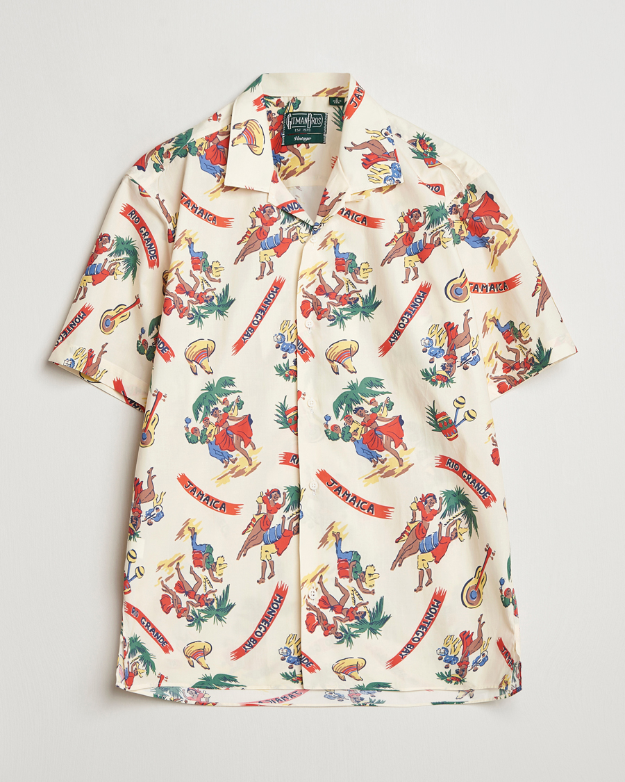 Herr | Skjortor | Gitman Vintage | Jamaica Camp Shirt Cream