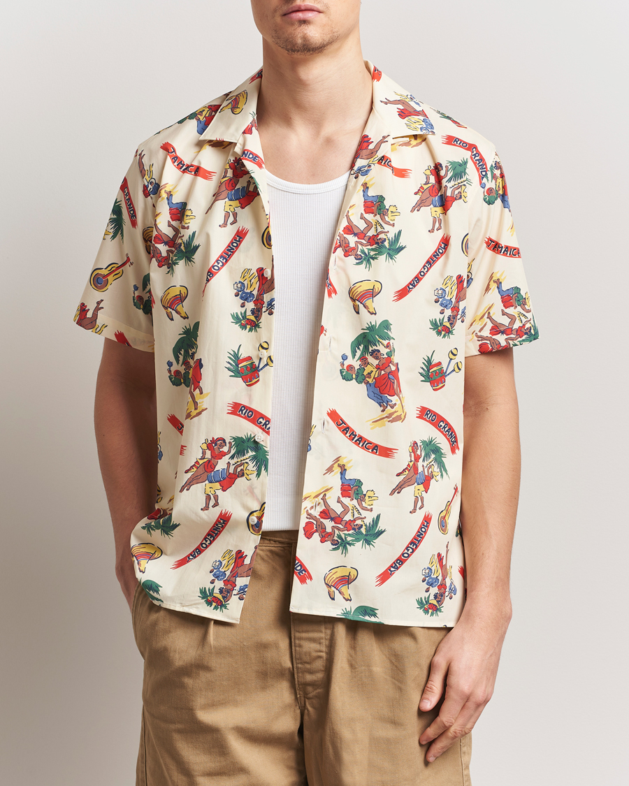 Herr | Skjortor | Gitman Vintage | Jamaica Camp Shirt Cream