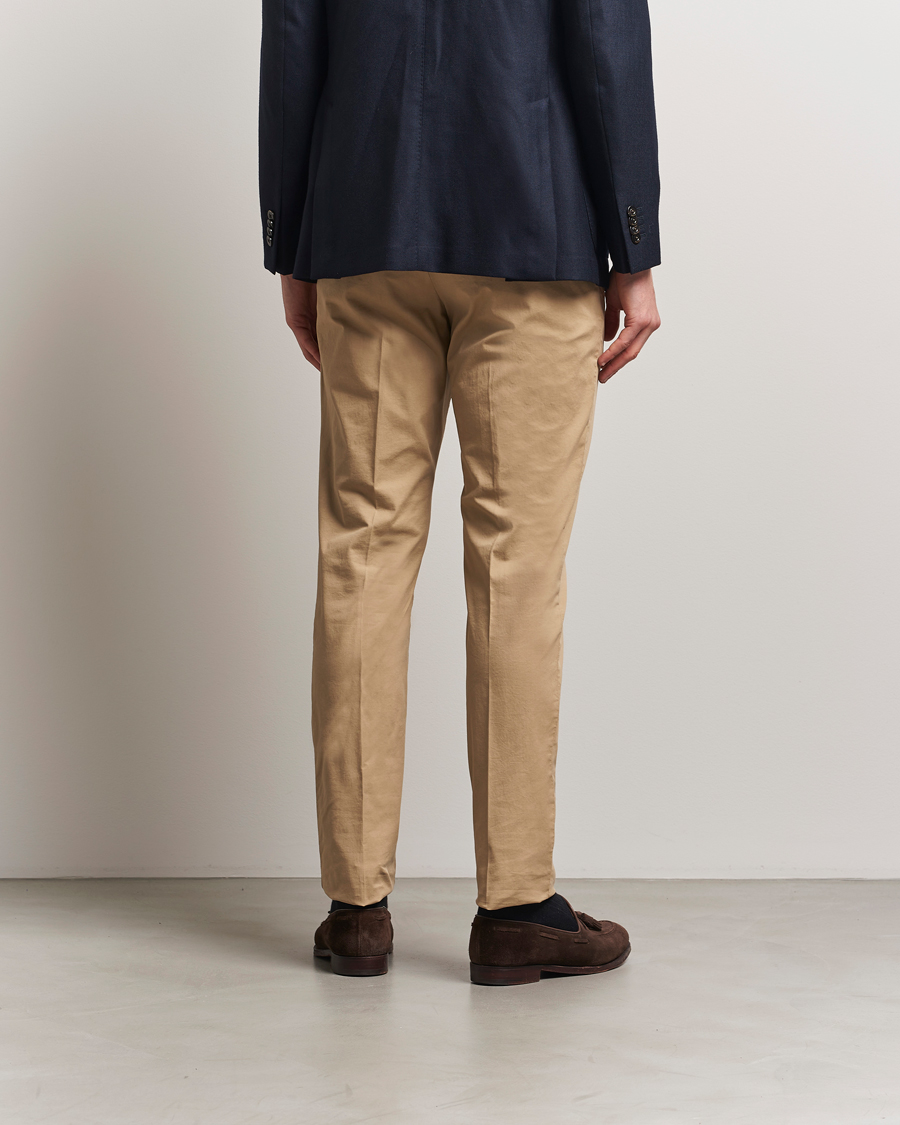 Herr | Byxor | PT01 | Gentleman Fit Cotton/Stretch Trousers Beige