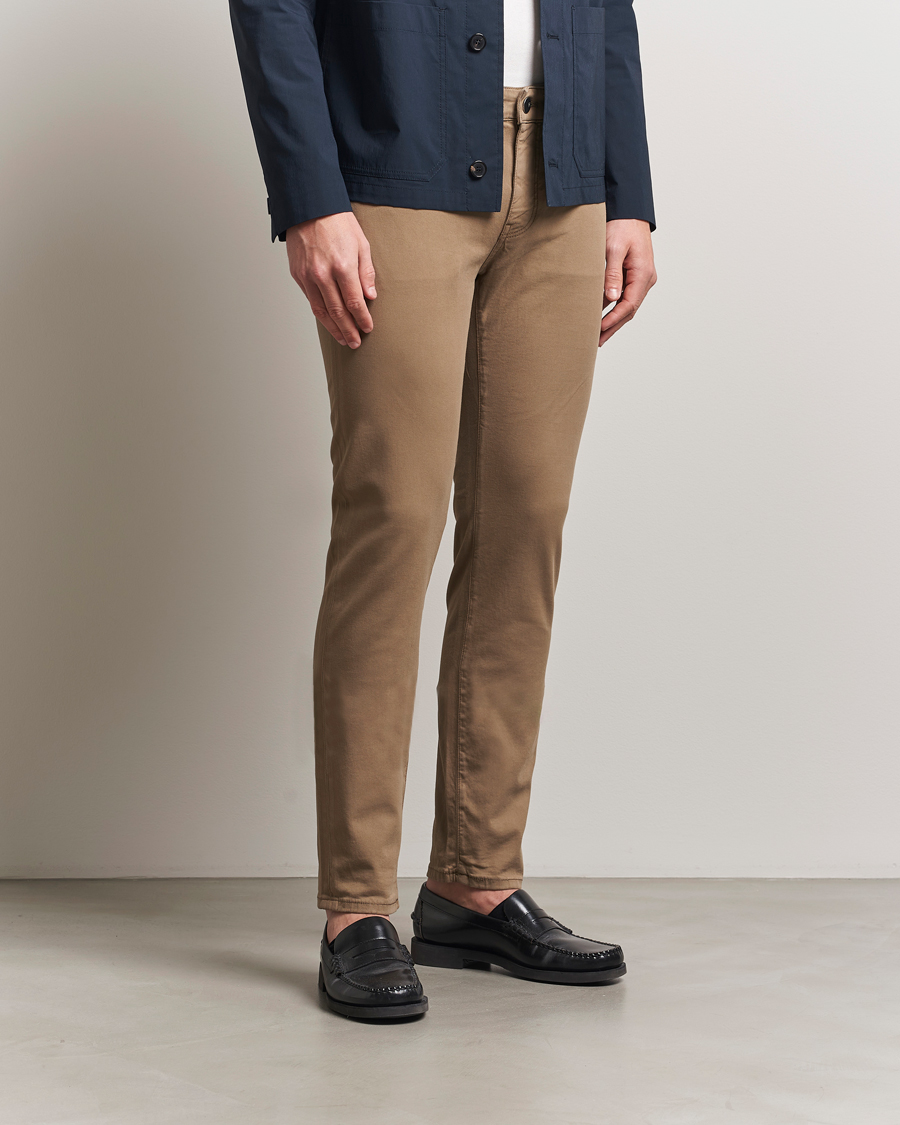 Herr | Byxor | PT01 | Slim Fit 5-Pocket Pants Brown