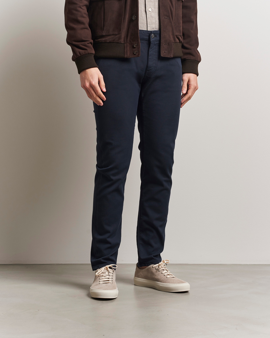 Herr | Byxor | PT01 | Slim Fit 5-Pocket Pants Navy