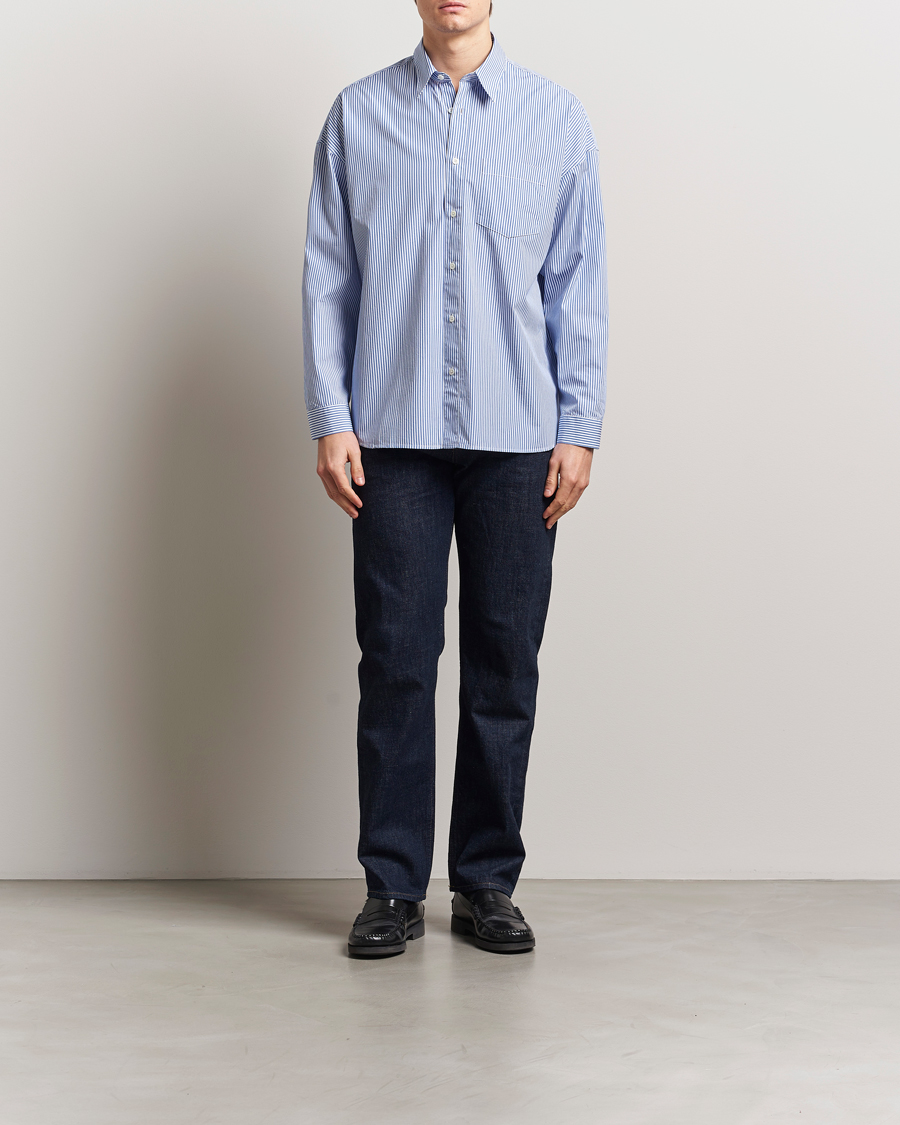 Herr | Skjortor | Sunflower | Stable Shirt Blue Stripe