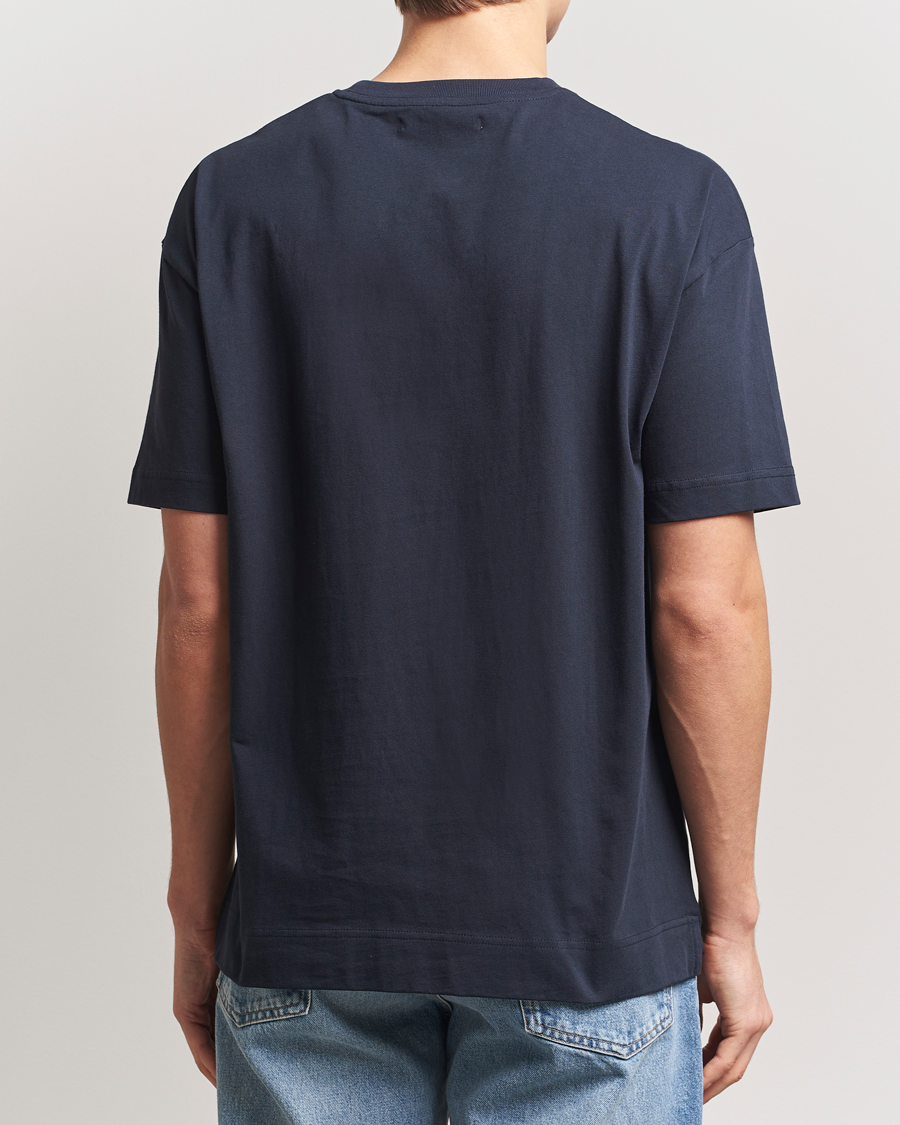 Herr | T-Shirts | Samsøe Samsøe | Joel Organic Cotton T-Shirt Salute Navy
