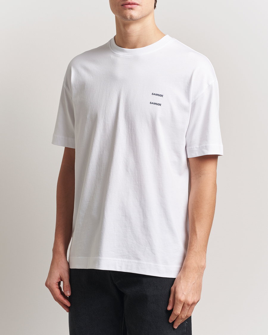 Herr | T-Shirts | Samsøe Samsøe | Joel Organic Cotton T-Shirt White