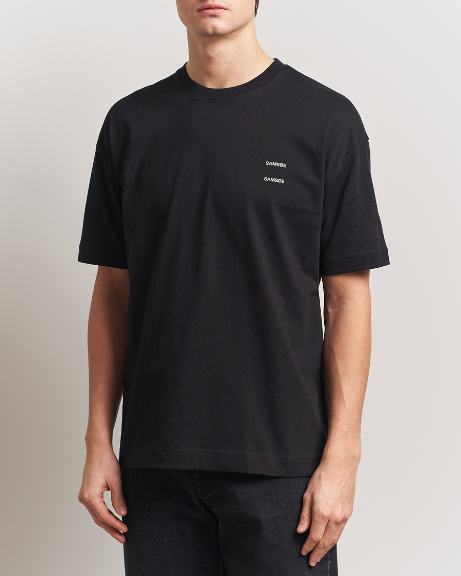 Herr | T-Shirts | Samsøe Samsøe | Joel Organic Cotton T-Shirt Black