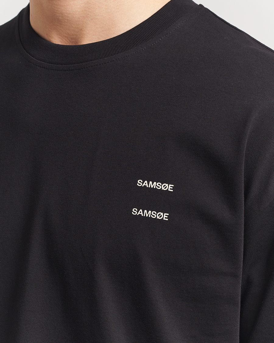 Herr | T-Shirts | Samsøe Samsøe | Joel Organic Cotton T-Shirt Black