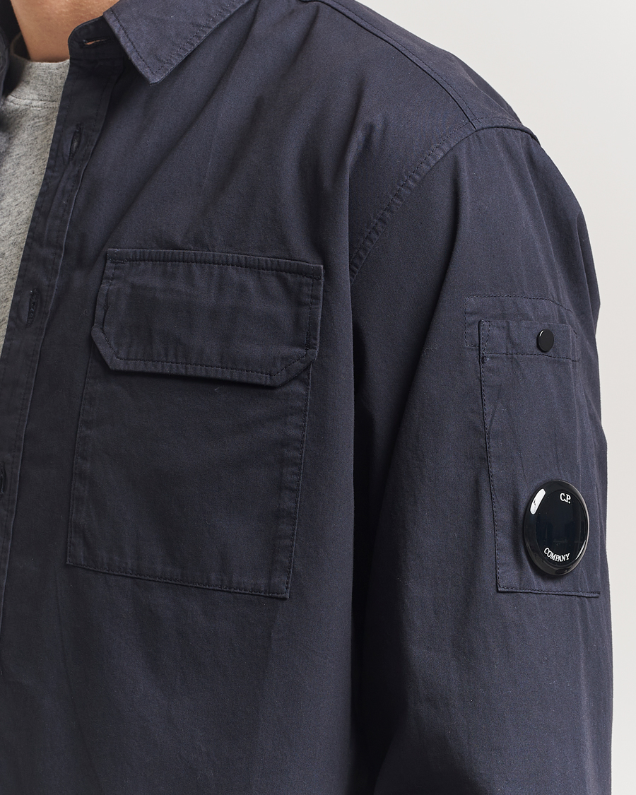 Herr | Skjortor | C.P. Company | Organic Gabardine Pocket Shirt Navy