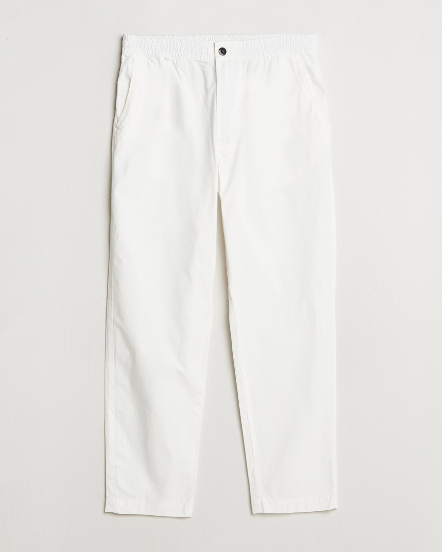Herr | Byxor | C.P. Company | Microreps Drawstring Pants White