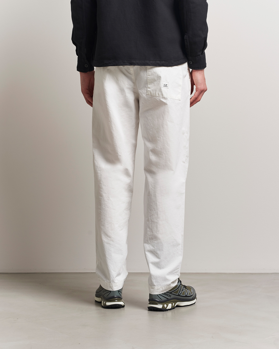 Herr | Byxor | C.P. Company | Microreps Drawstring Pants White