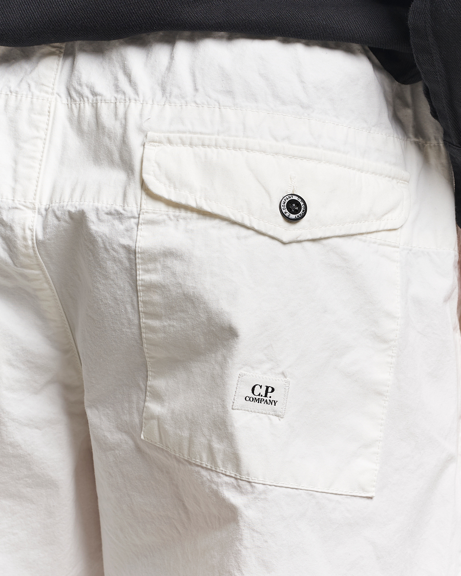 Herr | Byxor | C.P. Company | Microreps Drawstring Pants White