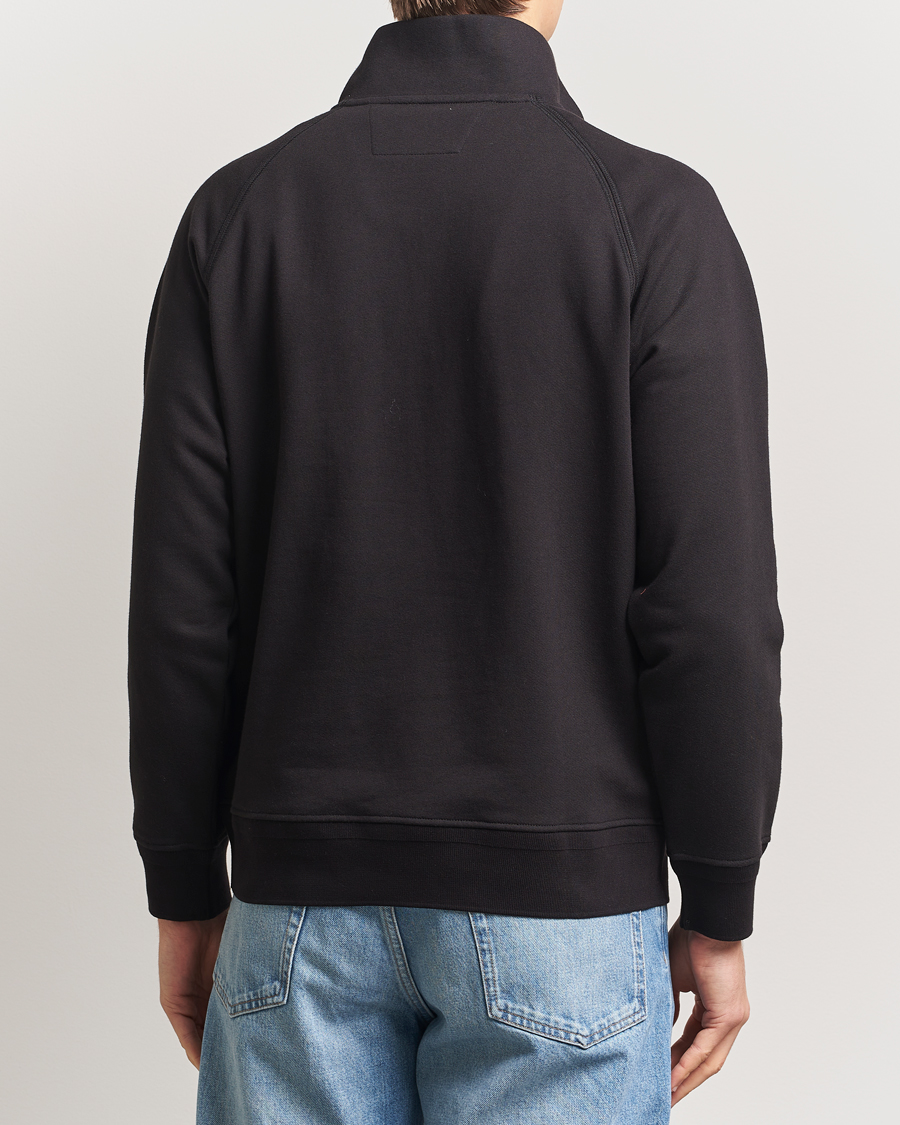 Herr | Tröjor | C.P. Company | Diagonal Raised Fleece Half Zip Black