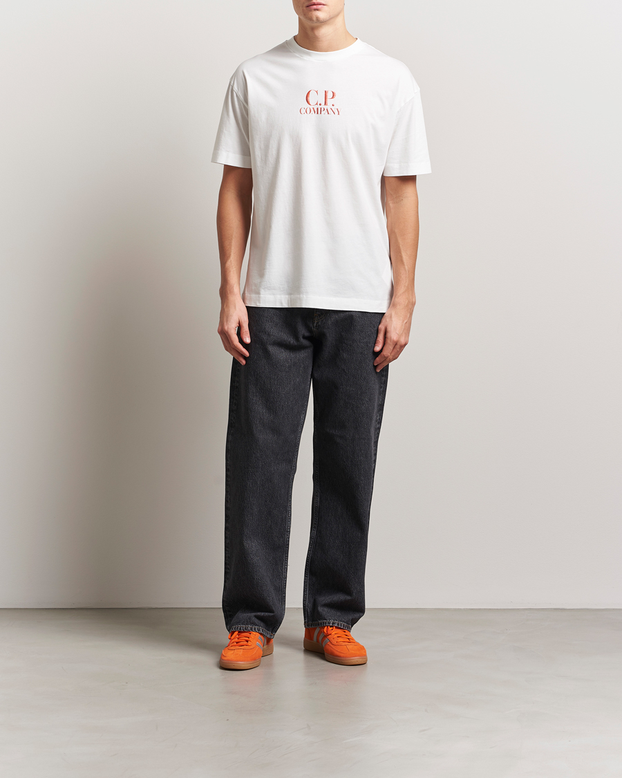 Herr | T-Shirts | C.P. Company | Short Sleeve Back Logo T-Shirt White