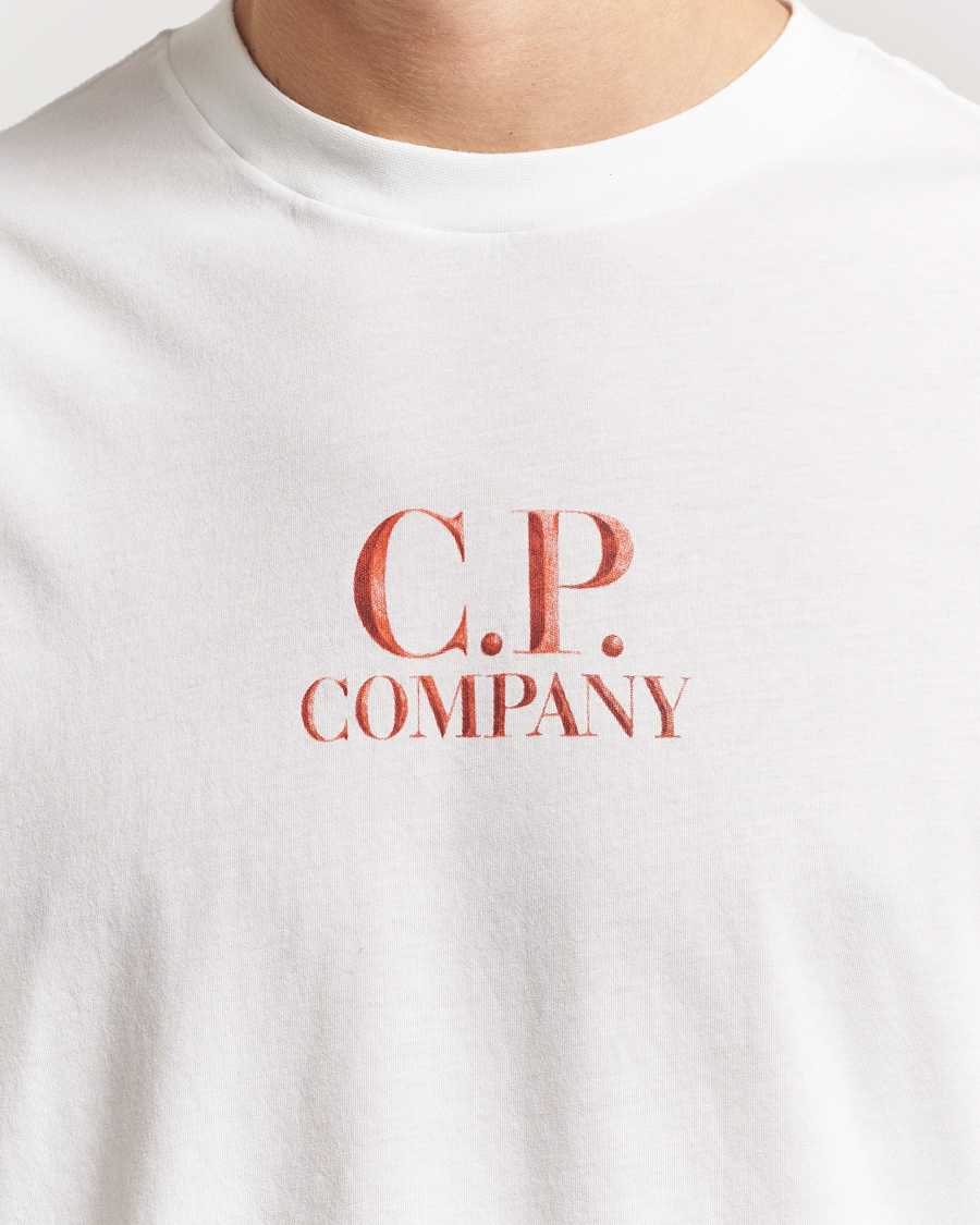 Herr | T-Shirts | C.P. Company | Short Sleeve Back Logo T-Shirt White