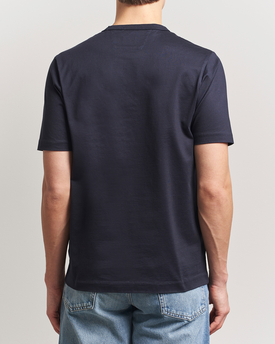 Herr | T-Shirts | C.P. Company | Mercerized Heavy Cotton Chest Logo T-Shirt Navy