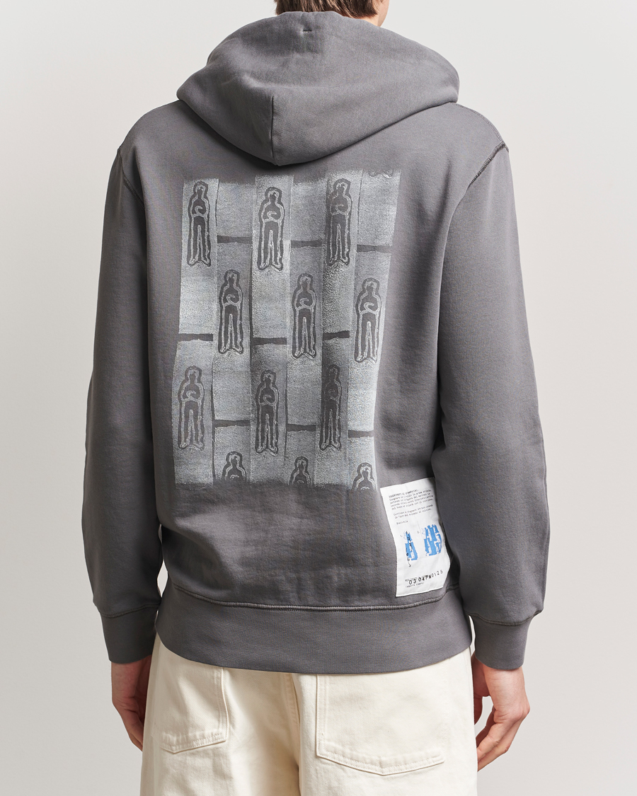 Herr | Tröjor | C.P. Company | Cotton Fleece Back Logo Hood Grey