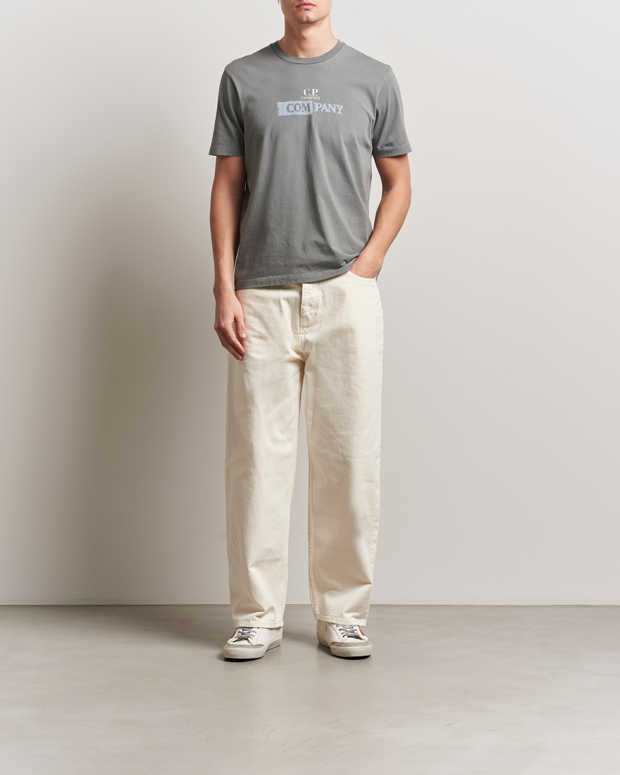 Herr | T-Shirts | C.P. Company | Back Print Short Sleeve T-Shirt Grey