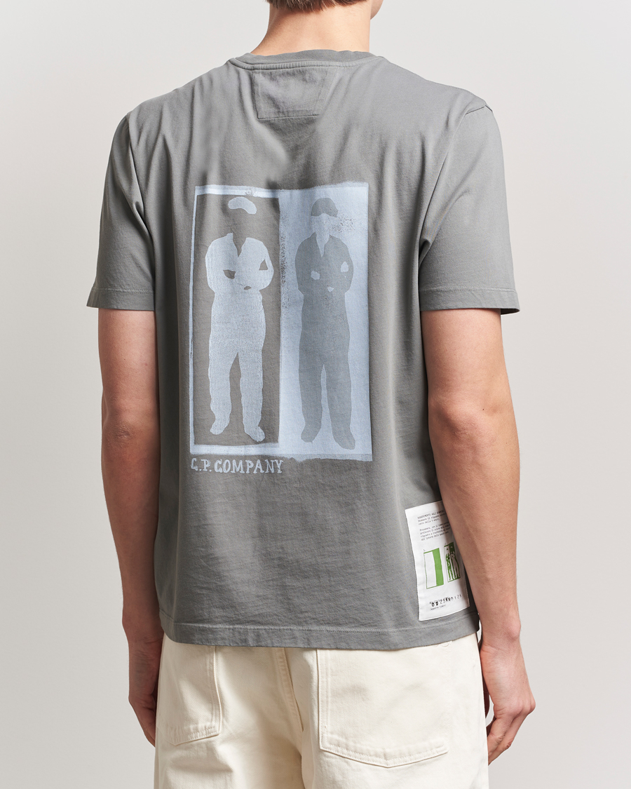 Herr | T-Shirts | C.P. Company | Back Print Short Sleeve T-Shirt Grey
