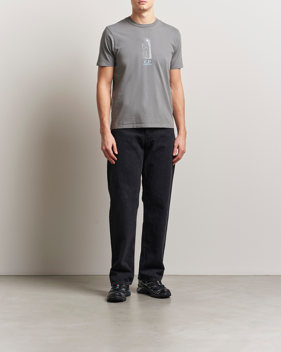 Herr | T-Shirts | C.P. Company | Back Print Short Sleeve T-Shirt Grey