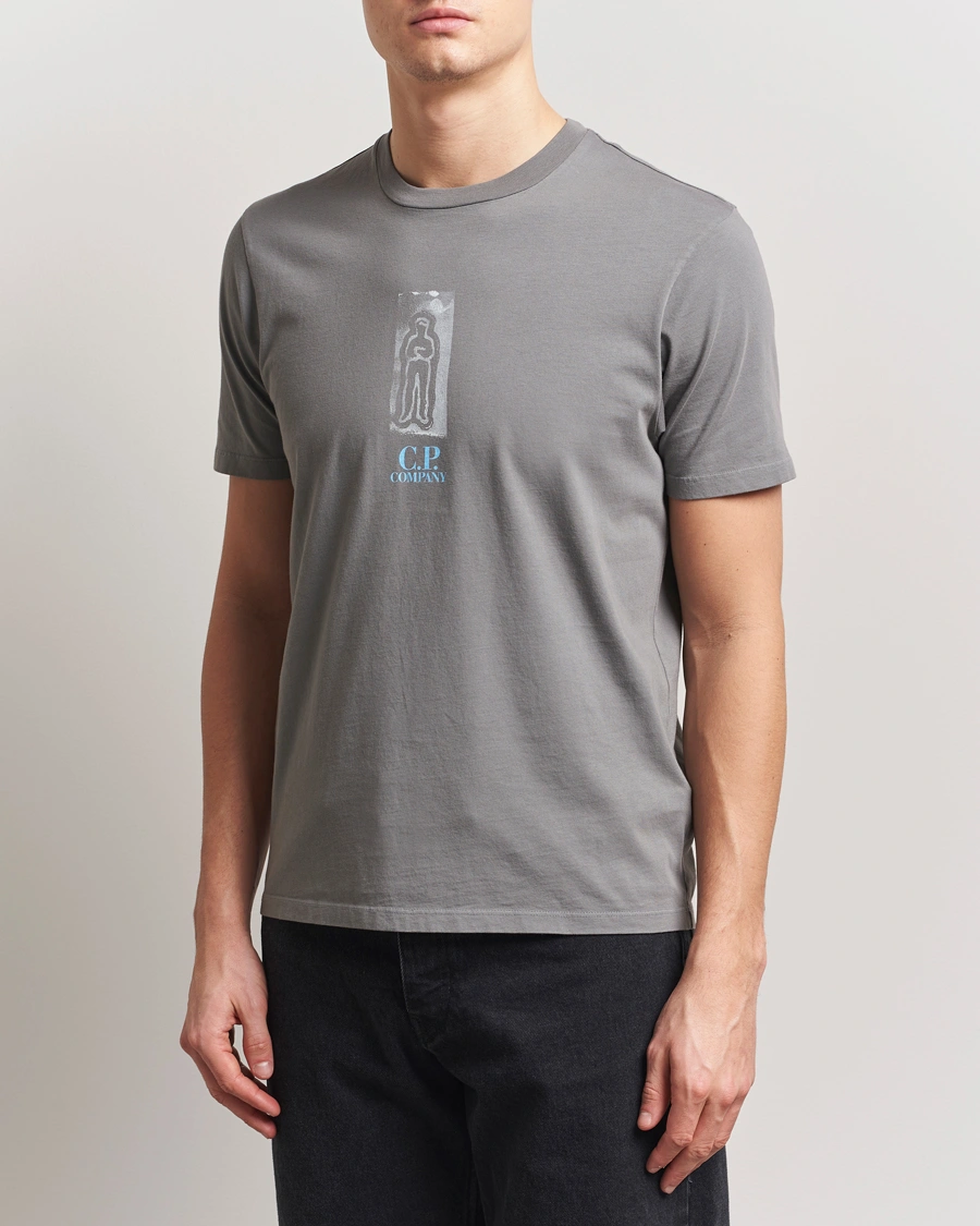 Herr | T-Shirts | C.P. Company | Back Print Short Sleeve T-Shirt Grey