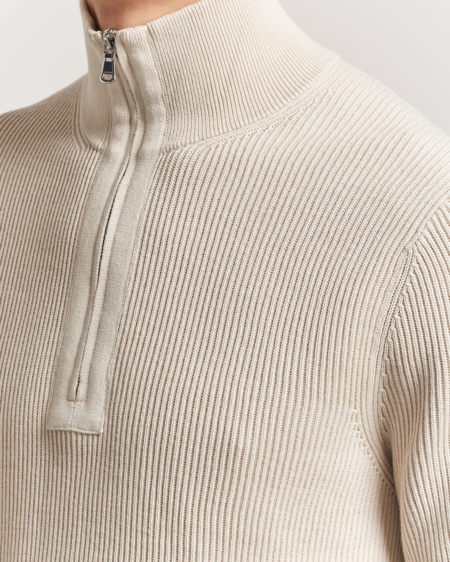 Herr | Tröjor | J.Lindeberg | Alex Knitted Half-Zip Moonbeam