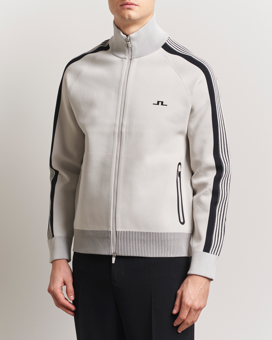 Herr | Jackor | J.Lindeberg | Max Tech Knit Track Jacket Moonbeam