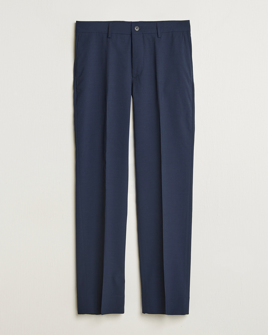 Herr | Byxor | J.Lindeberg | Gabi Drape Wool Pants Navy