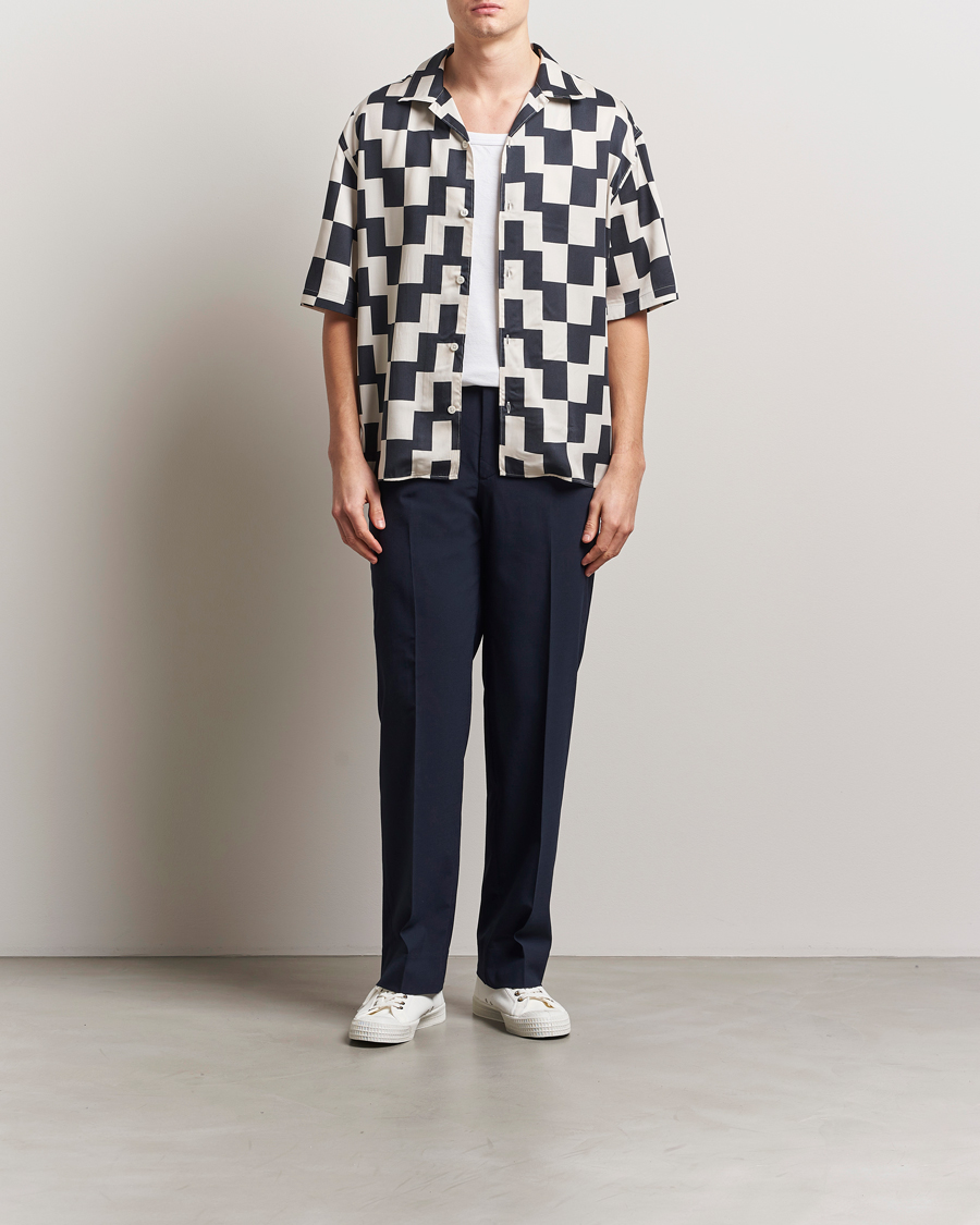 Herr | Skjortor | J.Lindeberg | Ellis Stack Bridge Print Shirt Black