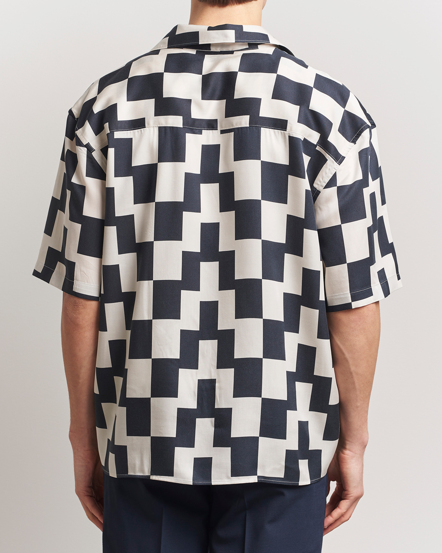 Herr | Skjortor | J.Lindeberg | Ellis Stack Bridge Print Shirt Black