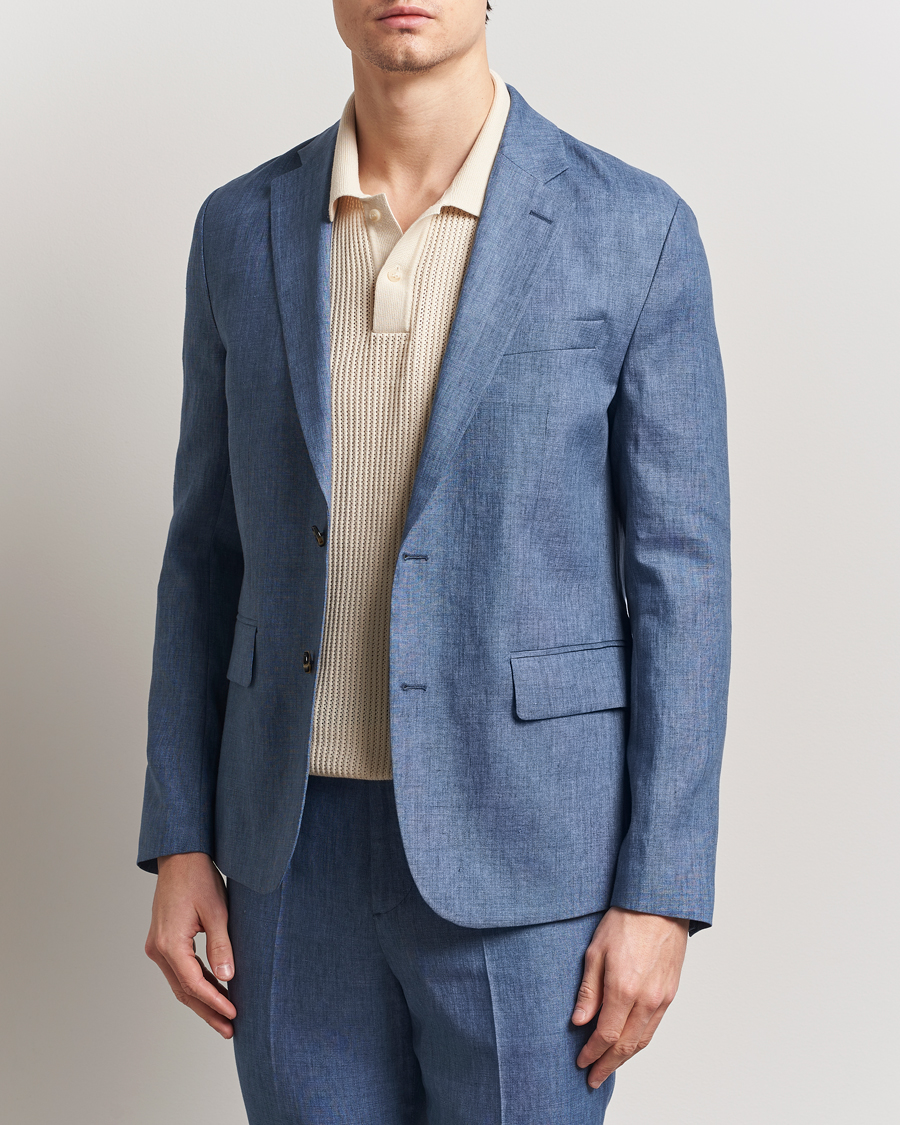 Herr | Kavajer | J.Lindeberg | Elton Unlined Super Linen Blazer Rainwashed