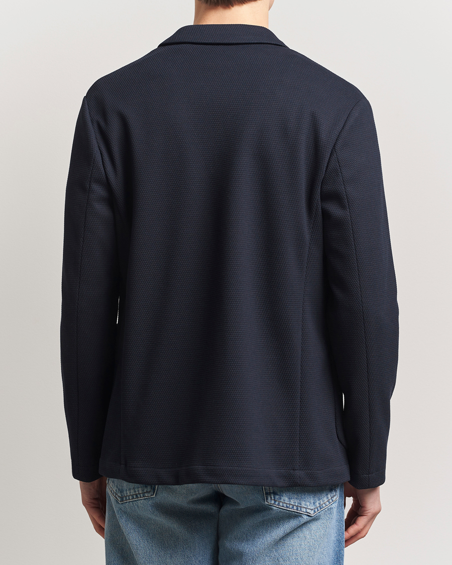 Herr | Kavajer | J.Lindeberg | Calvon 3D Piquet Blazer Navy