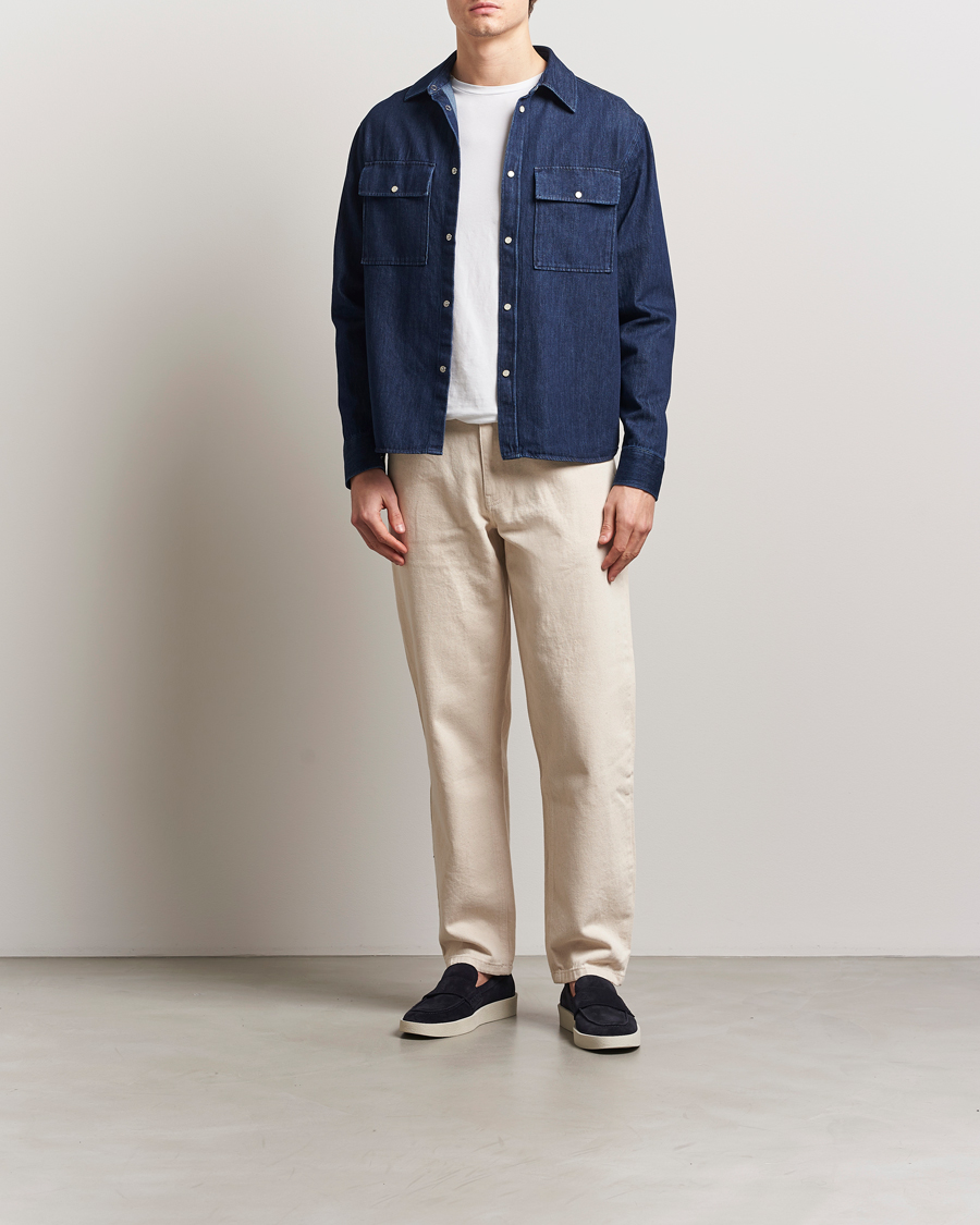 Herr | Skjortor | J.Lindeberg | Finnigan Denim Shirt Navy