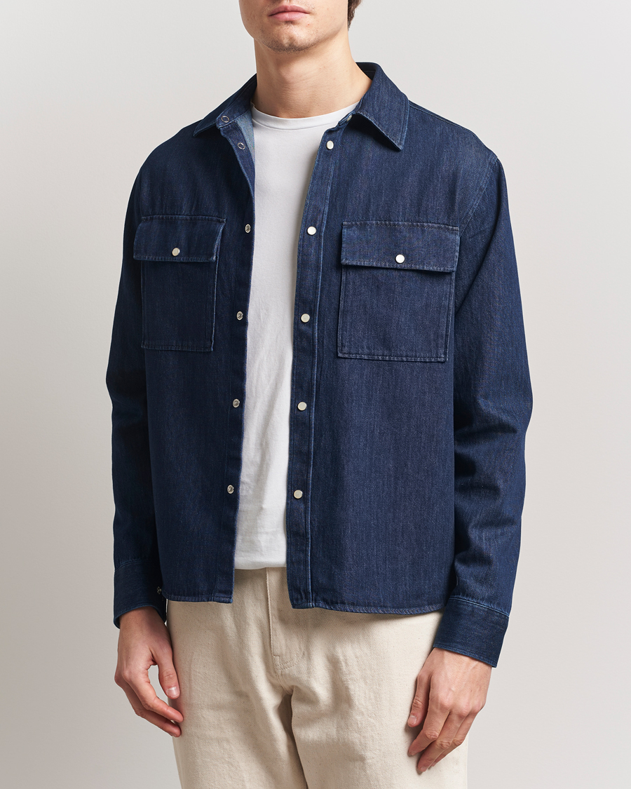 Herr | Skjortor | J.Lindeberg | Finnigan Denim Shirt Navy