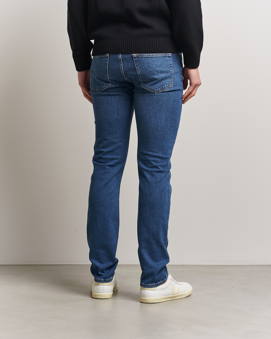Herr | Jeans | J.Lindeberg | Jax Washed Slim Jeans Mid Blue