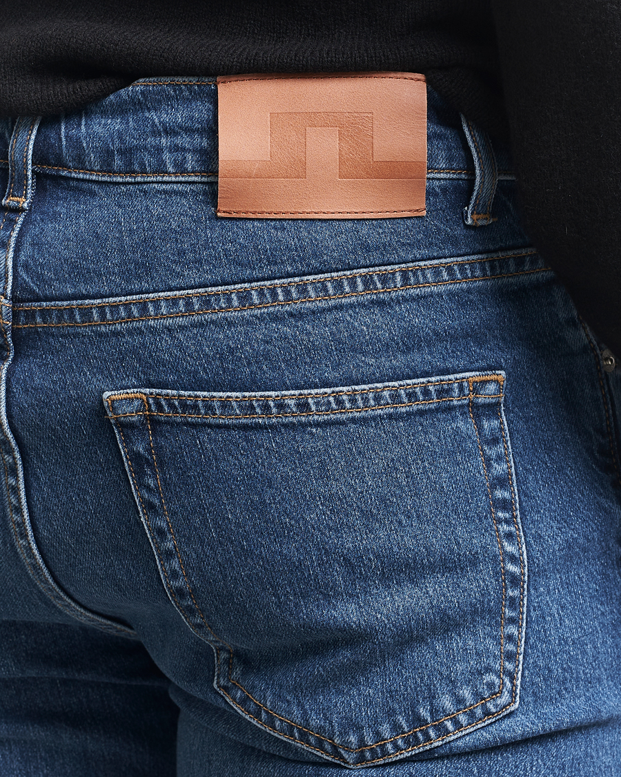 Herr | Jeans | J.Lindeberg | Jax Washed Slim Jeans Mid Blue
