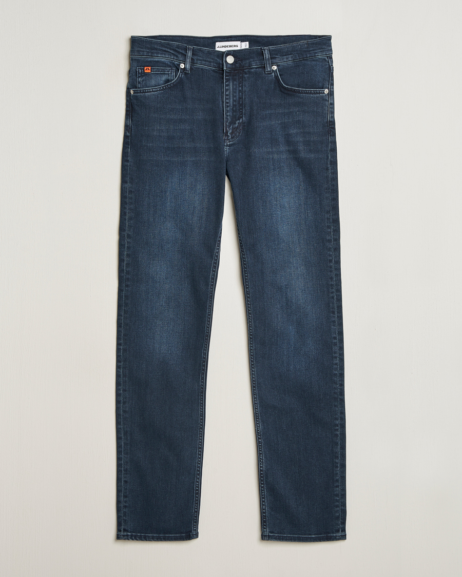 Herr | Jeans | J.Lindeberg | Jax Washed Slim Jeans Dark Blue