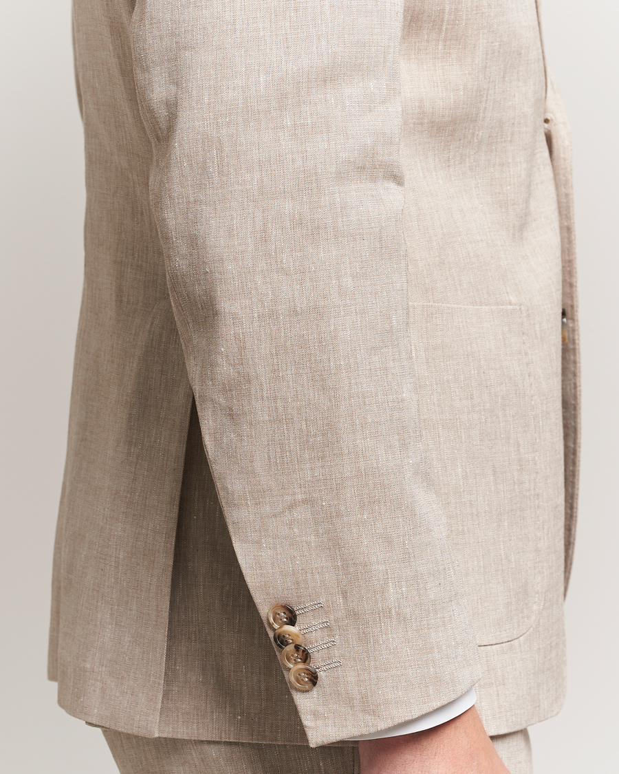 Herr | Kavajer | Morris Heritage | Linen Suit Blazer Beige