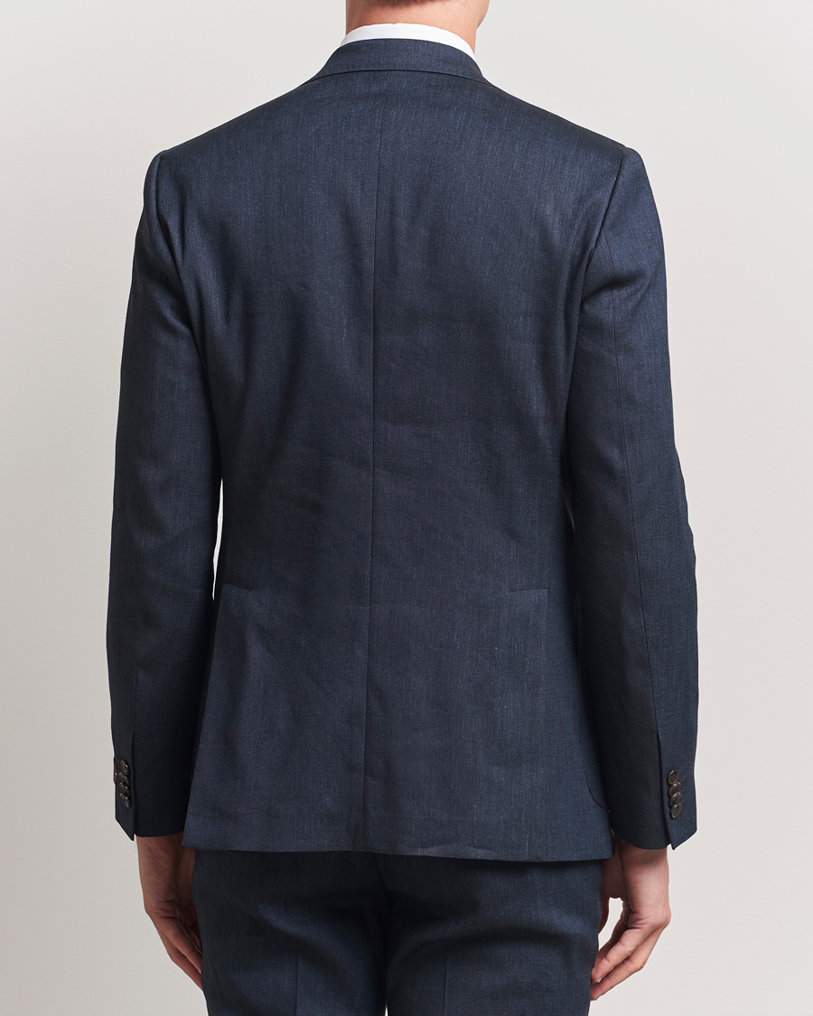 Herr | Kavajer | Morris Heritage | Linen Suit Blazer Navy
