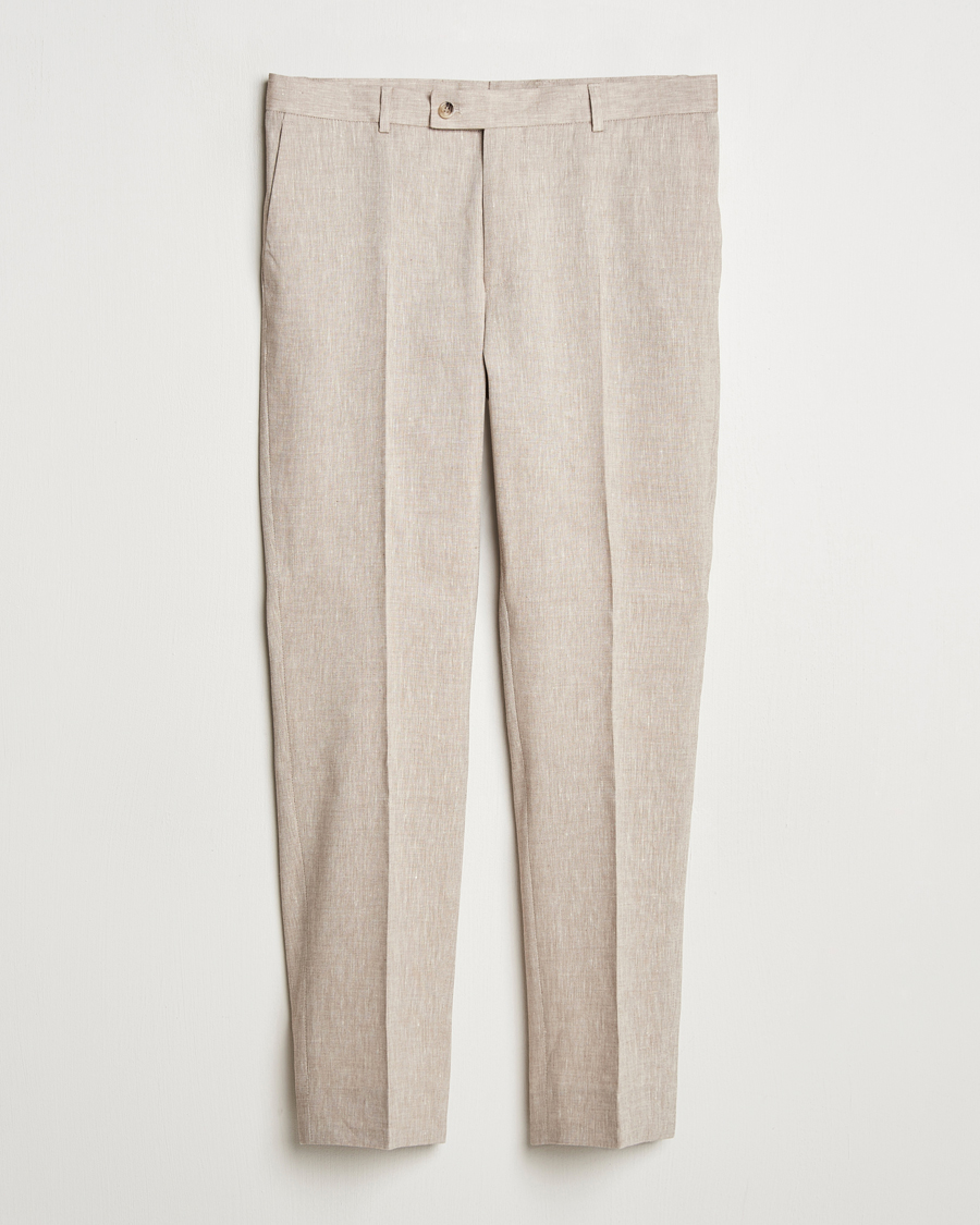 Herr | Kostymer | Morris Heritage | Linen Suit Trousers Beige