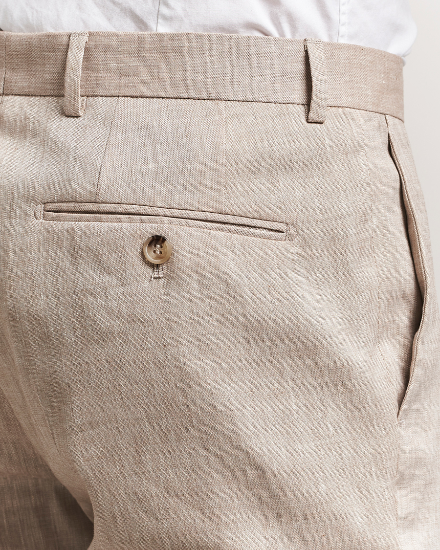 Herr | Kostymer | Morris Heritage | Linen Suit Trousers Beige