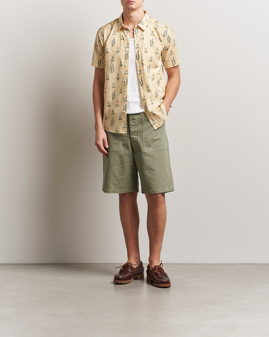 Herr | Shorts | orSlow | Summer Fatigue Shorts Green