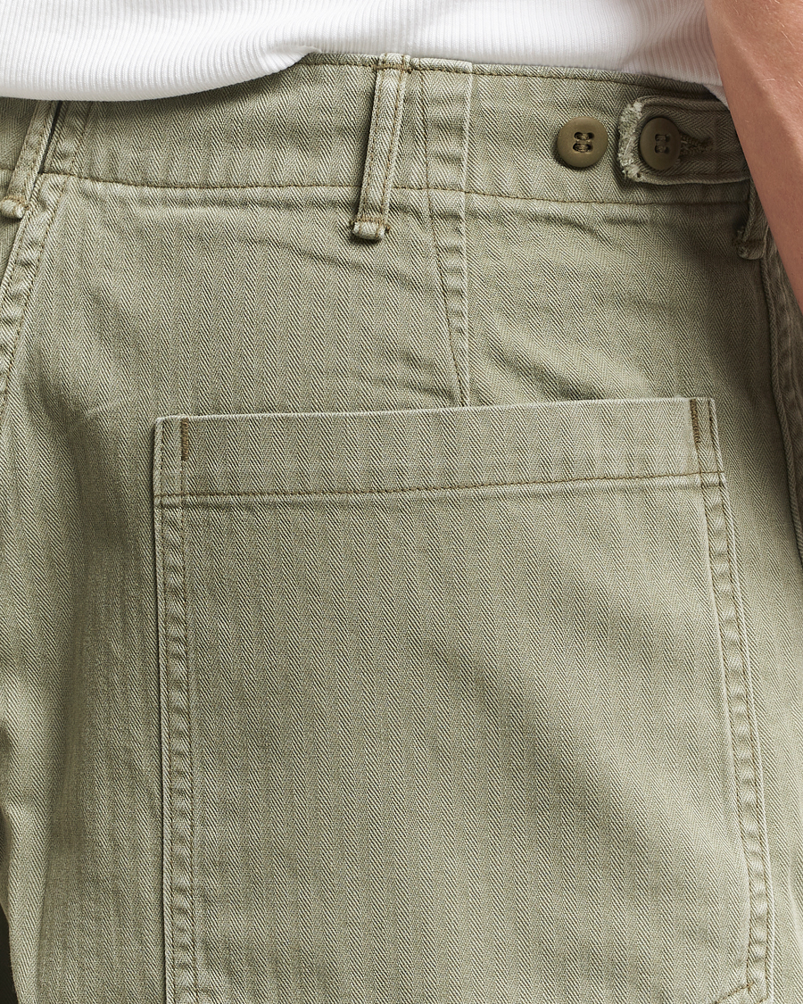 Herr | Shorts | orSlow | Summer Fatigue Shorts Green