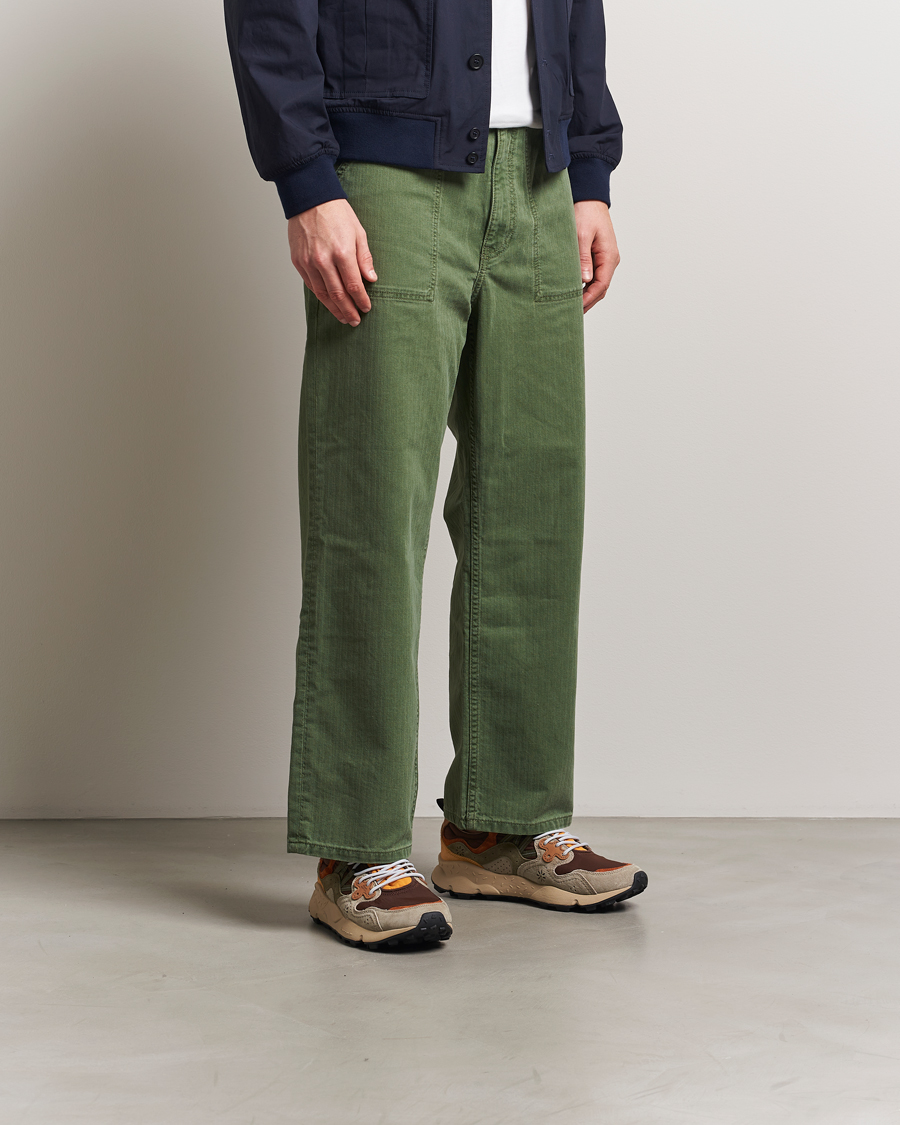 Herr | Sneakers | Flower Mountain | Yamano 3 Suede/Nylon Sneaker Olive