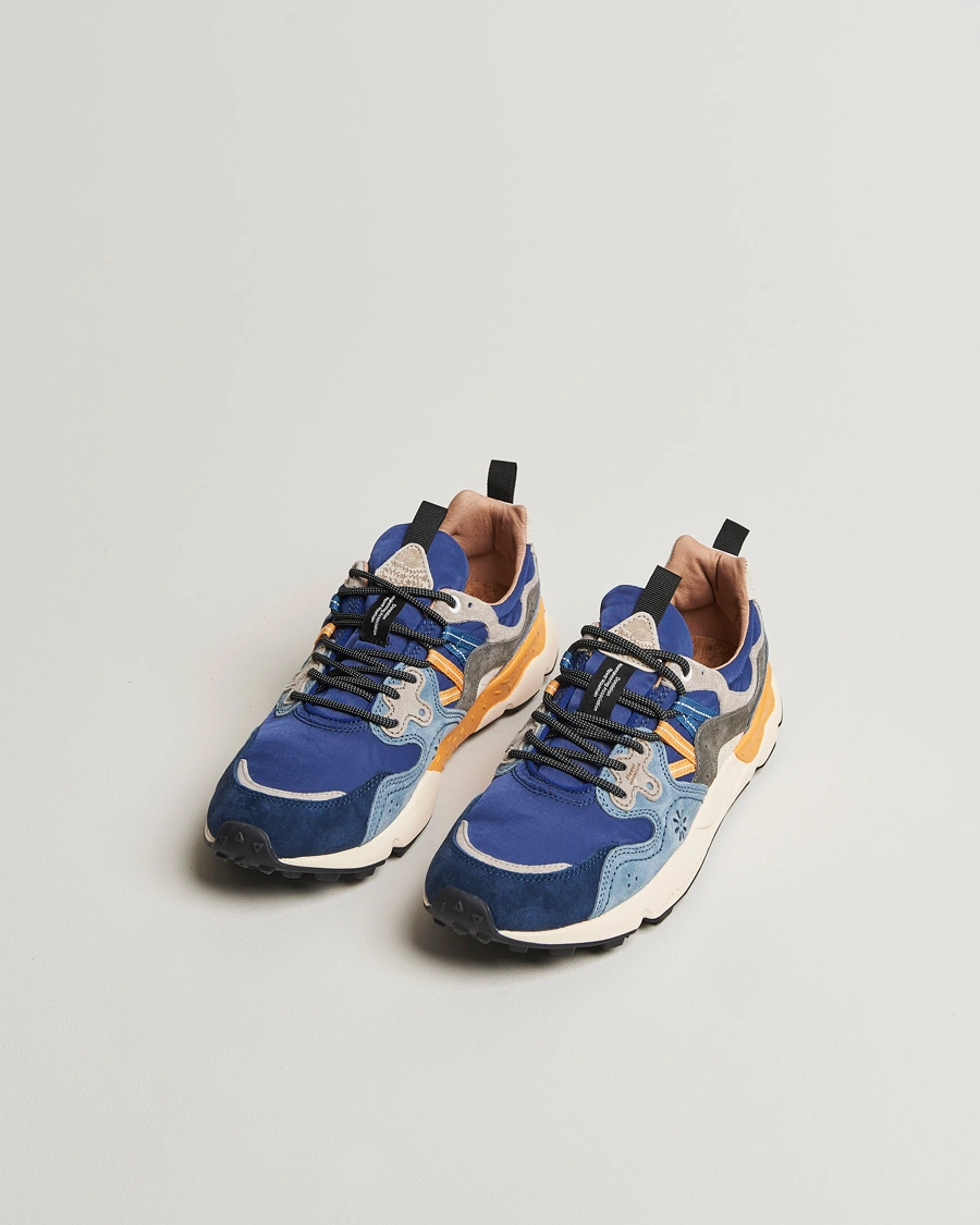 Herr | Sneakers | Flower Mountain | Yamano 3 Suede/Nylon Sneaker Mixed Blue