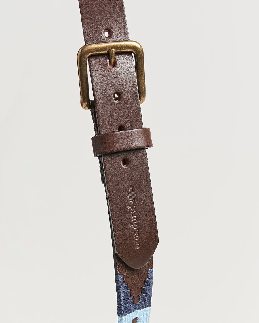 Herr | Bälten | Pampeano | Multi Hand Stitched Classic Leather Belt 3,5cm