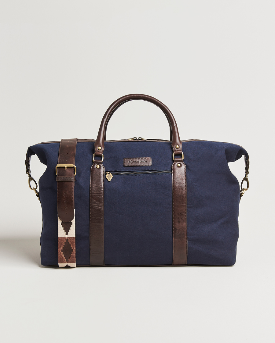 Herr | Väskor | Pampeano | Cabballero Large Canvas Weekend Bag Navy
