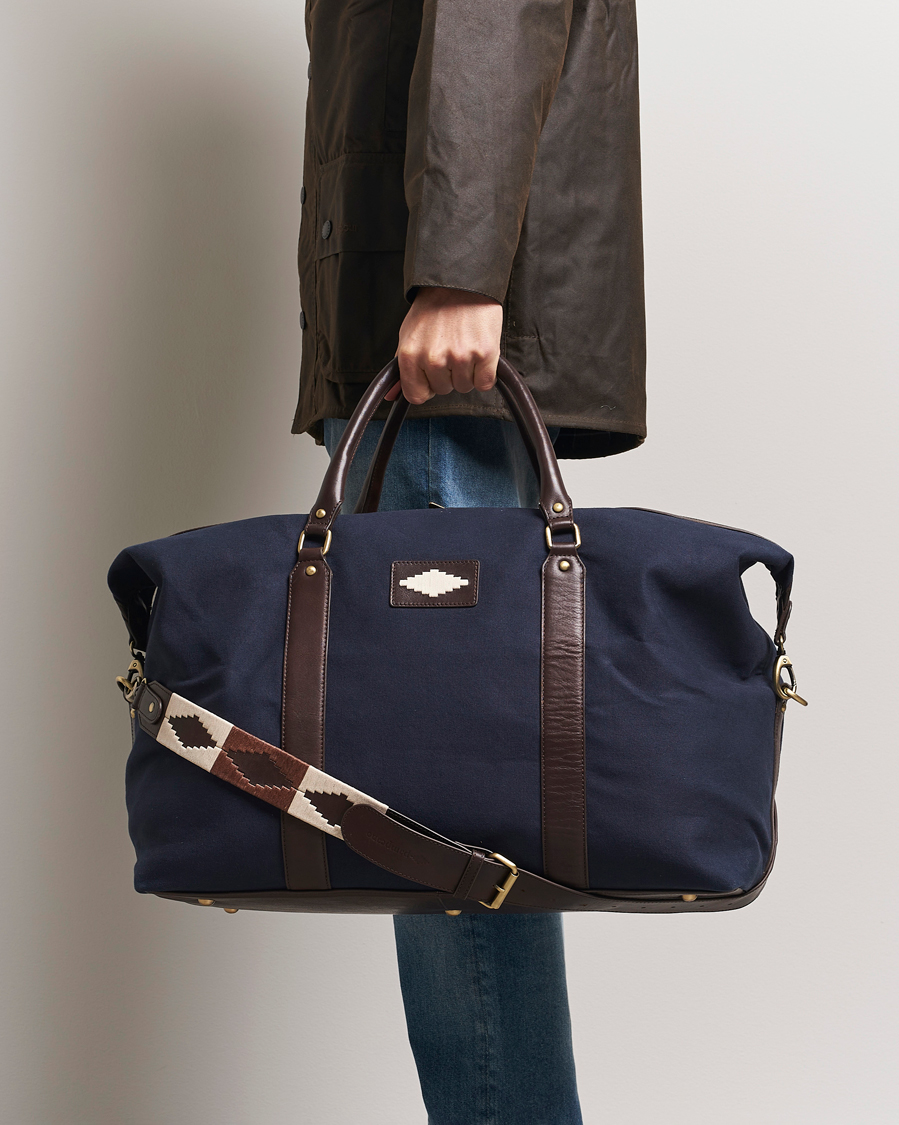 Herr | Väskor | Pampeano | Cabballero Large Canvas Weekend Bag Navy